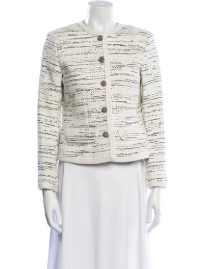 Pre-owned Ba&sh Tweed Pattern Evening Jacket W/ Tags In Neutral