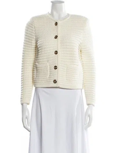 Pre-owned Ba&sh Tweed Pattern Jacket In Neutral