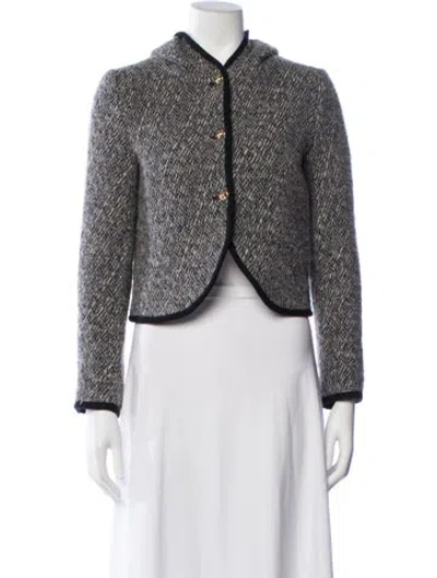 Pre-owned Ba&sh Tweed Pattern Jacket In Neutrals