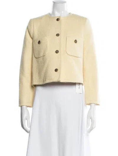 Pre-owned Ba&sh Tweed Tweed Pattern Jacket W/ Tags In Neutral