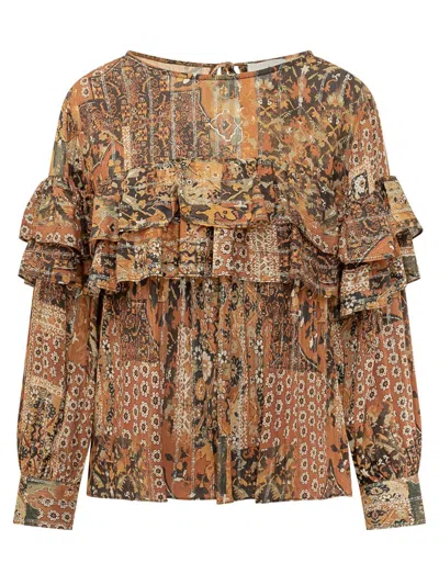 Ba&sh Uptown Croco Dress In Brown