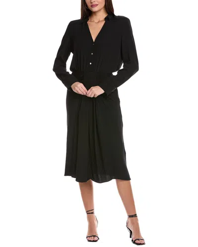 Ba&sh Uria Midi Dress In Black
