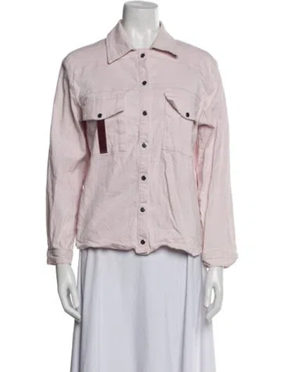Pre-owned Ba&sh Utility Jacket In Pink