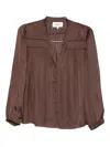 Ba&sh V-neck Blouse In Brown