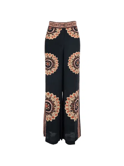 Ba&sh Valla Printed Trousers In Black