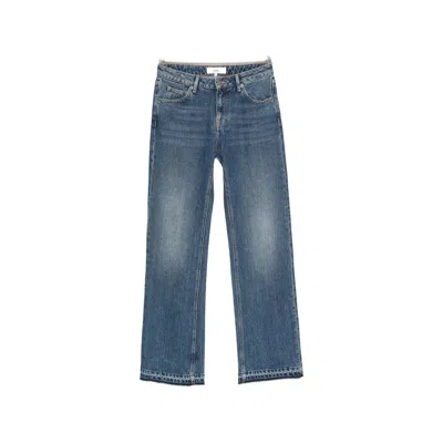 Ba&sh Vana Released-hem Jeans In Blue