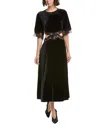 Ba&sh Velae Robe Midi Dress In Black
