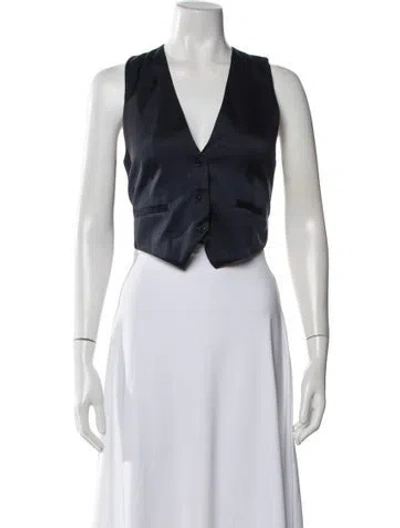 Pre-owned Ba&sh Vest In Blue