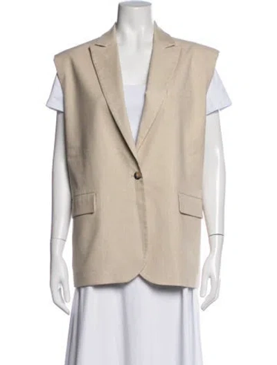Pre-owned Ba&sh Vest In Neutrals