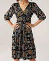 Ba&sh Vienne Midi V Neck Dress In Black In Black