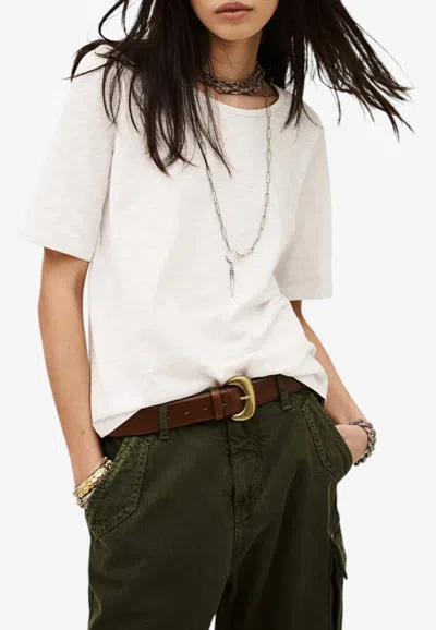 Ba&sh Vina Crewneck T-shirt In White