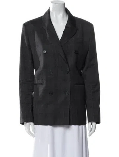 Pre-owned Ba&sh Virgin Wool Blazer In Black