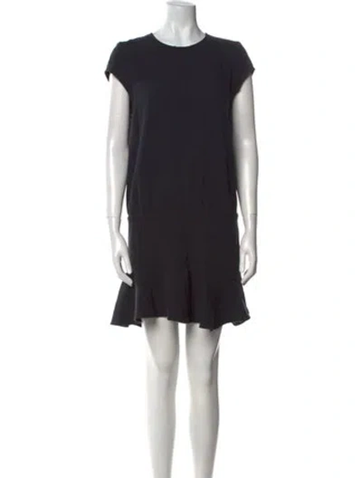 Pre-owned Ba&sh Virgin Wool Mini Dress In Gray