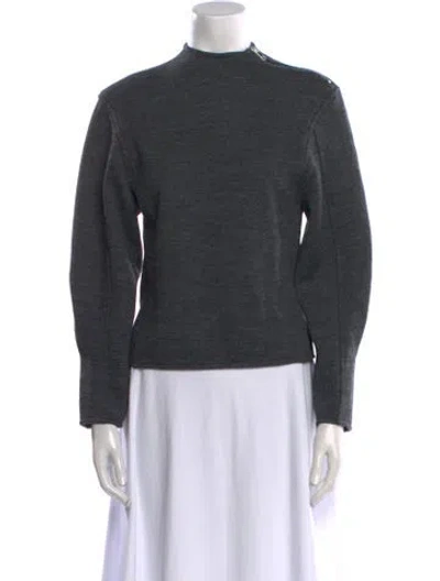 Pre-owned Ba&sh Virgin Wool Mock Neck Sweater W/ Tags In Black