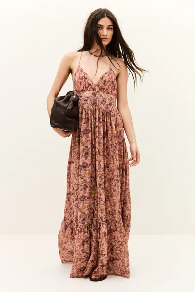 Ba&sh V-neck Collar Dress Agnes For Women In Pink