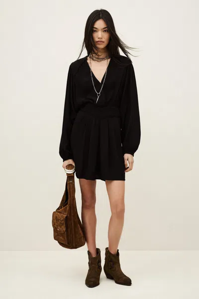 Ba&sh V-neck Collar Dress Alana For Women In Black