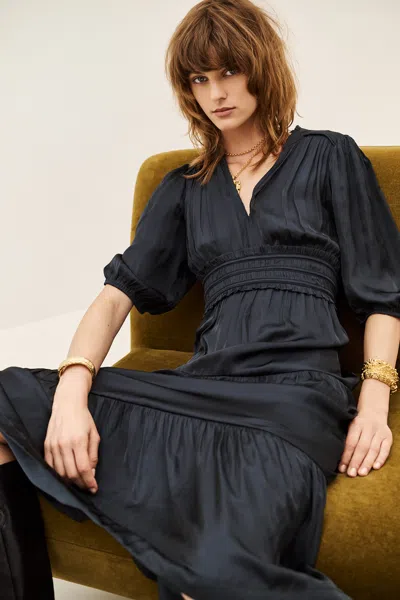 Ba&sh V-neck Collar Dress Cleli For Women In Blue