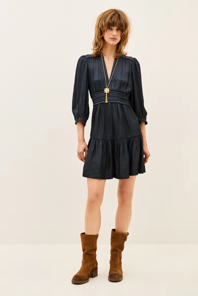 Ba&sh V-neck Collar Dress Cyrilia For Women In Blue
