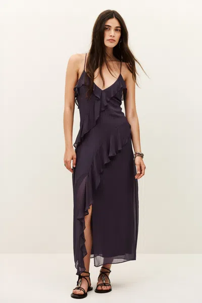 Ba&sh V-neck Collar Dress Oceane For Women In Purple