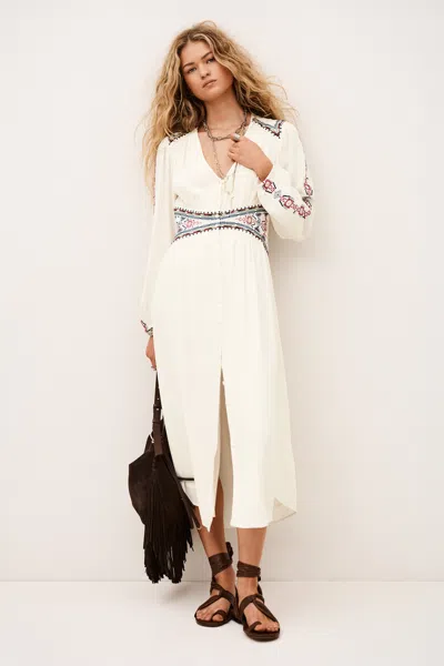 Ba&sh V-neck Collar Dress Tina For Women In White
