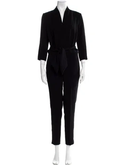 Pre-owned Ba&sh V-neck Jumpsuit In Black