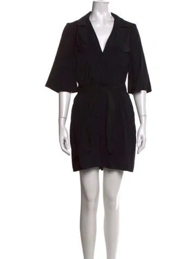 Pre-owned Ba&sh V-neck Jumpsuit In Black