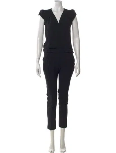 Pre-owned Ba&sh V-neck Jumpsuit In Blue