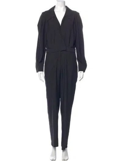 Pre-owned Ba&sh V-neck Jumpsuit In Blue