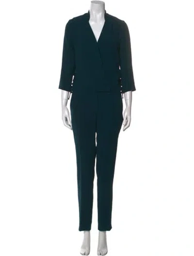 Pre-owned Ba&sh V-neck Jumpsuit In Green