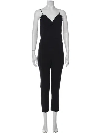 Pre-owned Ba&sh V-neck Jumpsuit W/ Tags In Blue