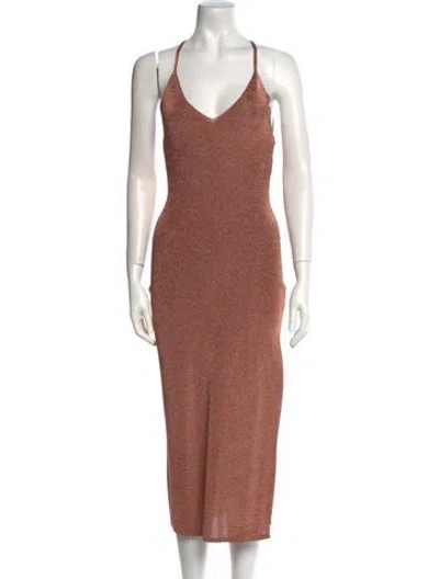 Pre-owned Ba&sh V-neck Long Dress