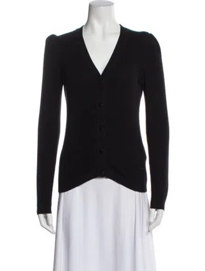 Pre-owned Ba&sh V-neck Long Sleeve Blouse In Blue