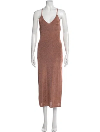 Pre-owned Ba&sh V-neck Midi Length Dress
