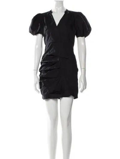 Pre-owned Ba&sh V-neck Mini Dress In Multi