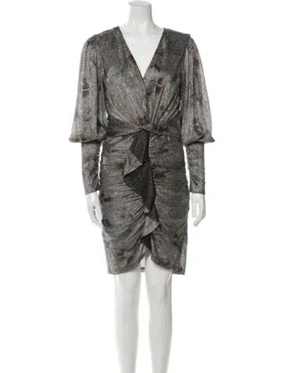 Pre-owned Ba&sh V-neck Mini Dress W/ Tags