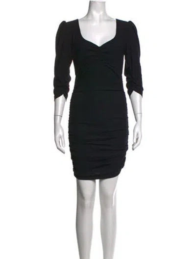 Pre-owned Ba&sh V-neck Mini Dress W/ Tags In Black