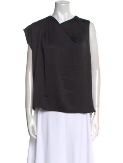 Pre-owned Ba&sh V-neck Sleeveless Blouse W/ Tags In Black