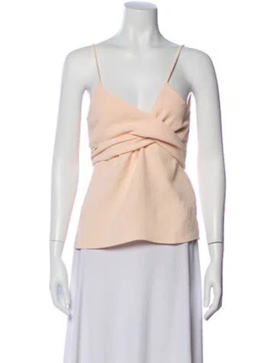 Pre-owned Ba&sh V-neck Sleeveless Top In Neutral