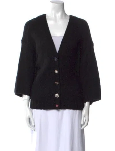 Pre-owned Ba&sh V-neck Sweater In Black