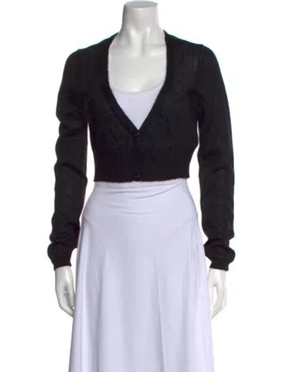 Pre-owned Ba&sh V-neck Sweater In Black