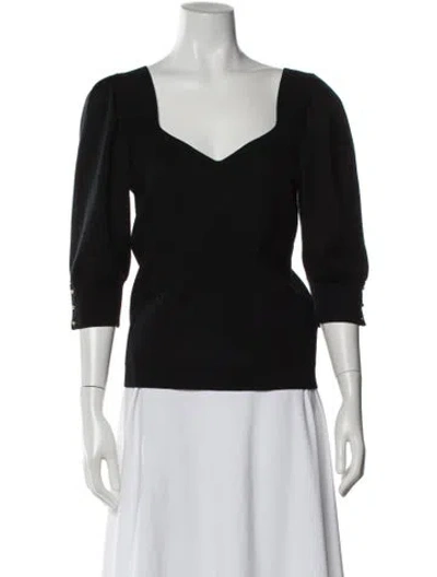 Pre-owned Ba&sh V-neck Sweater In Black