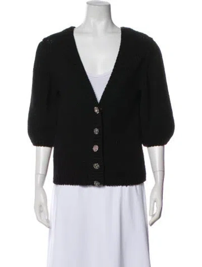 Pre-owned Ba&sh V-neck Sweater In Black