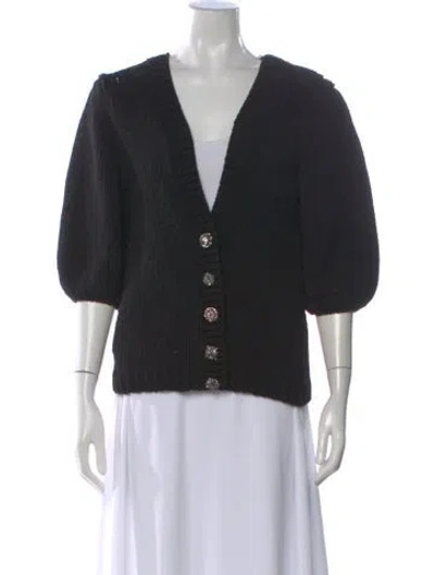 Pre-owned Ba&sh V-neck Sweater In Black