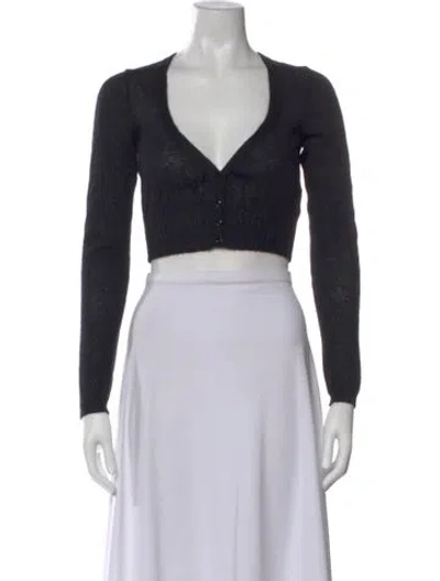 Pre-owned Ba&sh V-neck Sweater In Black