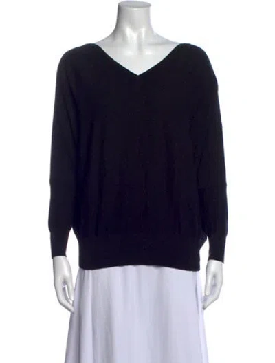 Pre-owned Ba&sh V-neck Sweater In Black