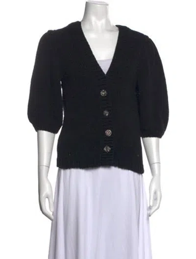 Pre-owned Ba&sh V-neck Sweater In Black
