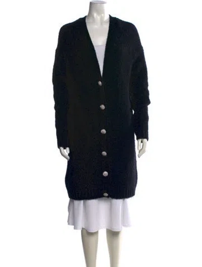 Pre-owned Ba&sh V-neck Sweater In Black