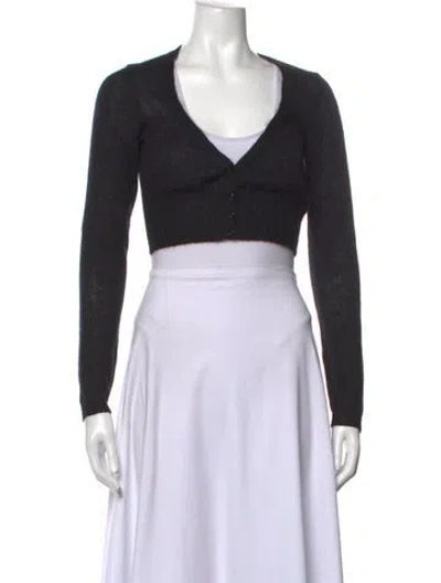 Pre-owned Ba&sh V-neck Sweater In Black