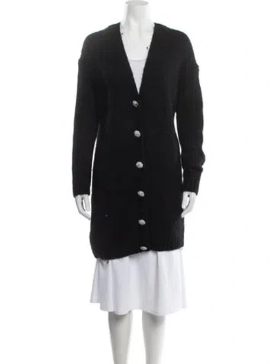 Pre-owned Ba&sh V-neck Sweater In Black