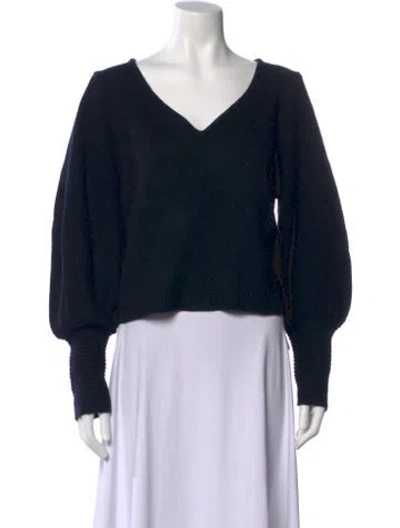 Pre-owned Ba&sh V-neck Sweater In Blue